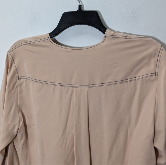 Rag and Bone Shields Silk Drape Front Blouse - Picture 6 of 14